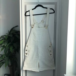 FRAME Le Garçon Overall Shorts